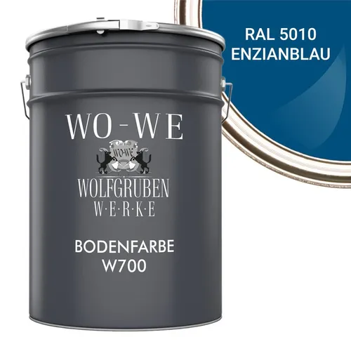 WO-WE Bodenversiegelung Betonfarbe Bodenfarbe Bodenbeschichtung W700, 1-10L, Seidenglänzend