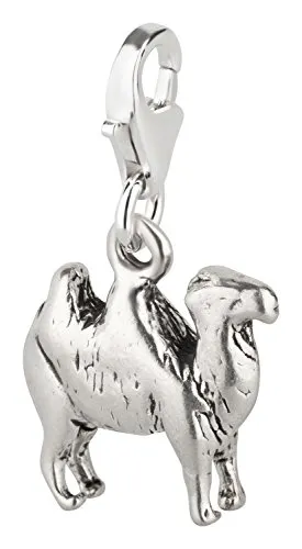 Charm Anhänger Kamel aus 925 Sterling Silber (15x14mm)