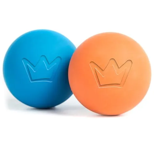 Rudelkönig Hundebälle aus Naturkautschuk - Zwei Bälle mit 6,5cm Ø - Nahezu unzerstörbarer Ball für Hunde