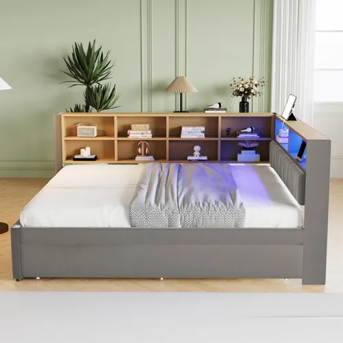 okwish Schlafsofa 140*200 mit LED Leuchten von OKWISH