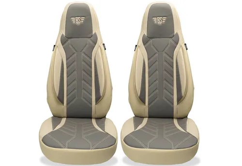 BREMER SITZBEZÜGE Autositzbezug für Ford Puma 2 (Bj. ab 2019) - 2-teiliges Set aus langlebigem Kunstleder und Lakoste-Gewebe für optimalen Komfort und Schutz. Einfache Montage mit Klettsystem, passend für Sitzheizung und Airbag. Hochwertige Qualität von Bremer-Sitzbezüge!