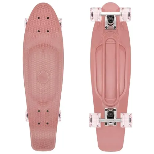 KMX Klassisches Mini Cruiser Skateboard, Rosa 27 Zoll