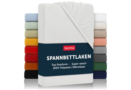 Blumtal Spannbettlaken Bettlaken aus Mikrofaser OEKO-TEX® zertifiziertes Laken, Mikrofaser, Gummizug: rundum, (1 Stück), Oeko-TEX® Zertifiziert