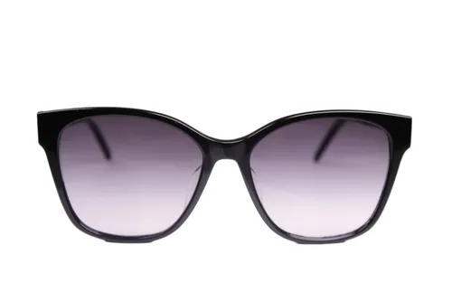 Saint Laurent Sonnenbrille SL M48S/K 002 - Eleganter UV-Schutz - Stilvolle Damen-Sonnenbrille mit verspiegelten grauen Gläsern und hochwertigem Acetat-Metall-Rahmen. Ideal für sonnige Tage und modische Akzente.