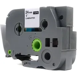 JetWorld Schwarz auf Weiß-Bandersatz für Brother 24 mm x 8 m TZe-251 (TZE251, TZ251, TZ-251, AZE251, AZE-251)