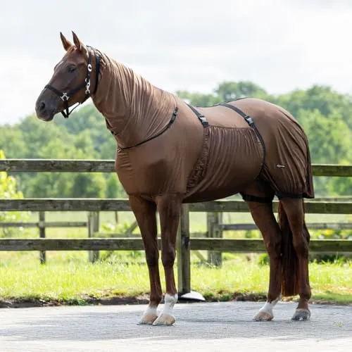 Ekzemdecke mit Hals und abnehmbarem Bauchlatz (Braun, 155)