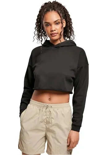 Produktbild Urban Classics Ladies Oversized Cropped Hoody Black XXL