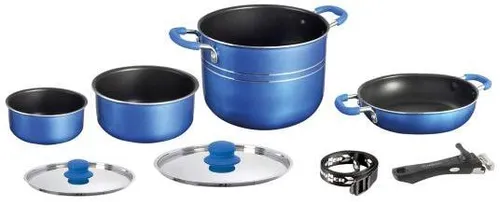 BRUNNER Topfset SKIPPER 7 plus 1-teilig 18cm in blau von Brunner