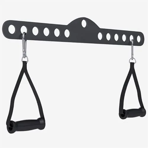 GORILLA SPORTS Trainingsstation Latzugstange - Verstellbar mit 2 Griffen - Fitness-Station für effektives Oberkörpertraining, inklusive verstellbarer Latzugstange mit 2 ergonomischen Griffen und hoher Stabilität für bis zu 200 kg.