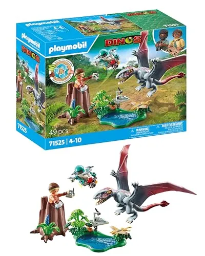 Produktbild PLAYMOBIL Dinos 71525 Beobachtungsstation für Dimorphodon