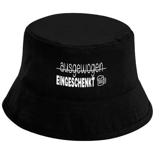 Fischerhut – Ausgewogen / Eingeschenkt – Bierhut Statement Malle Festival Unisex