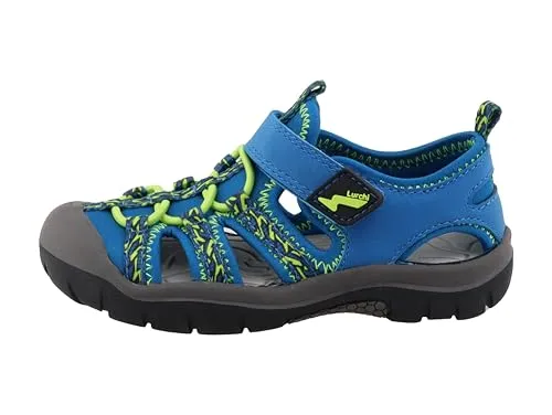 Lurchi Sandale blau 33 EU - Wanderschuhe für Kinder, sportliches Design mit pflegeleichtem Materialmix und herausnehmbarer Innensohle, ideal für aktive Abenteuer.