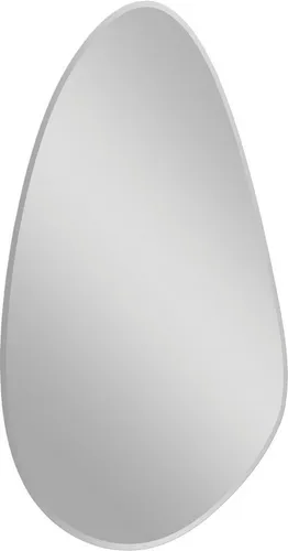 Spiegel 40 x 60 cm Isabella - Transparent/Klar - Eleganter Glas-Spiegel mit abstraktem Design und Facette, ideal für stilvolle Räume. Perfekt geeignet als Accessoire in Ihrem Zuhause.