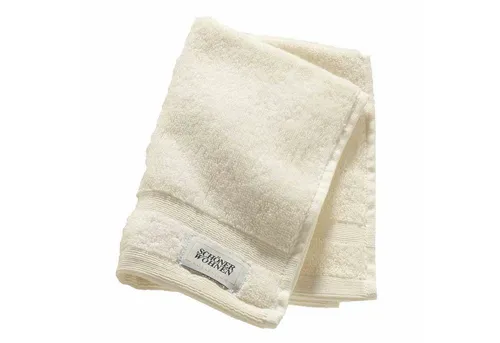 SCHÖNER WOHNEN-Kollektion Gästehandtuch CUDDLY Gästehandtuch, Baumwolle (1-St), 30 x 50 cm in Offwhite