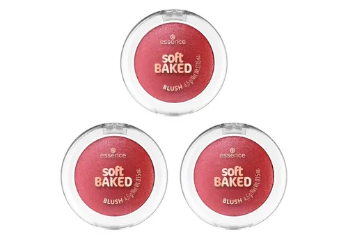 Essence Rouge SOFT BAKED BLUSH, 3-tlg., für einen soften, strahlenden Glow