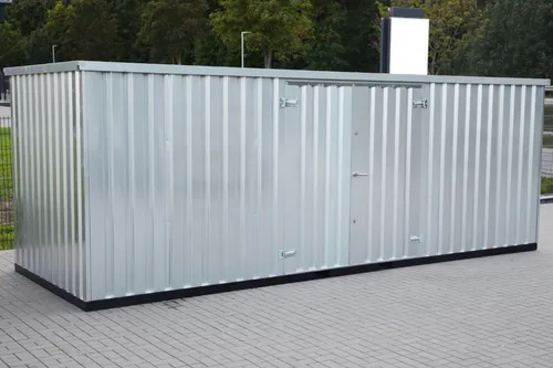 5m Lagercontainer Baustellencontainer Baucontainer Lagerbox Doppeltür verzinkt