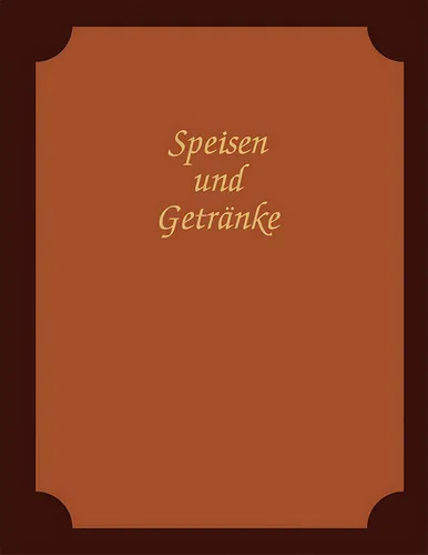 Adina Speisekarte Menümappe A4 dunkelbraun / bordeaux