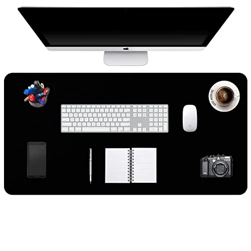 DOBAOJIA Schreibtischunterlage Schwarz,Schreibtischmatte,Desk Pad 90 x 43cm