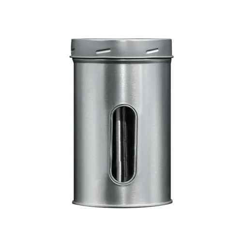 Bremer Gewürzhandel Gewürzdose rund, Deckel mit Nockenverschluss, elektrolytisches Weißblech, 75 x 125 mm