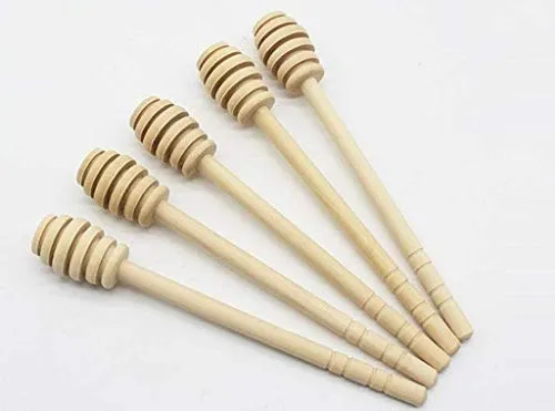 CHSYOO 20 x Holz Honiglöffel 16cm Holz Honig Schöpflöffel Sticks Nieselregen für Hochzeit Geburtstag Honigglas Party begünstigt Werbegeschenk Geschenk