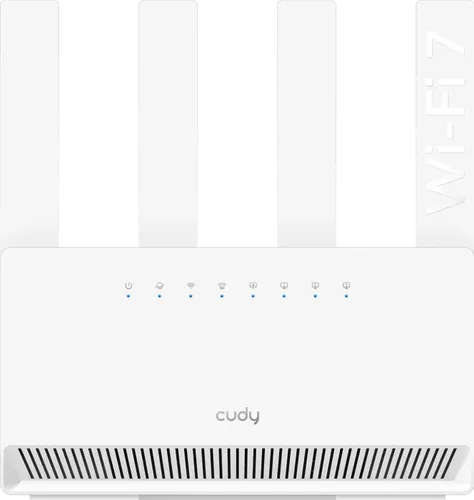 Cudy BE6500 WiFi 7 Router - Dual Band Gigabit-Gaming-Router mit blitzschnellen WiFi 7 Geschwindigkeiten bis zu 6,5 Gbit/s und VPN-Support für maximale Datensicherheit und Effizienz.