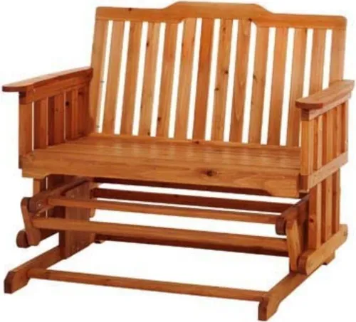 Swing-Bank - Kompakte 2-3 Sitzer Schaukelbank aus massivem, imprägniertem Kiefernholz, ideal für Balkon oder Wintergarten, witterungsbeständig mit einer Traglast von ca. 225 kg.