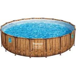 Power Steel™ Swim Vista Series™ Solo Pool Ø 549 cm in braun von Bestway