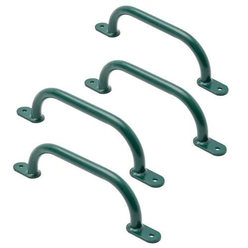 TRIBECCO Klettergriffe für Spielplatz, Klettergerüst, Hochbett & Indoor Kletterwand (350 mm Grün, 4 Stücke)