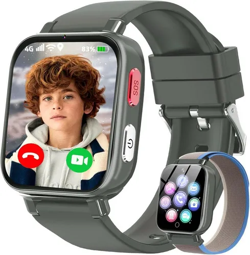 Ucani A28 Smartwatch für Kinder mit GPS und 4G Kommunikation - Die Ucani A28 Smartwatch bietet Echtzeitortung und Kommunikationsmöglichkeiten. Mit Funktionen wie SOS-Notruf, Videotelefonie und benutzerdefinierten Sicherheitszonen ist sie der perfekte Begleiter für Kinder von 4 bis 12 Jahren.