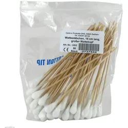 Wattestäbchen mit Wattekopf 15 cm groß 50 St