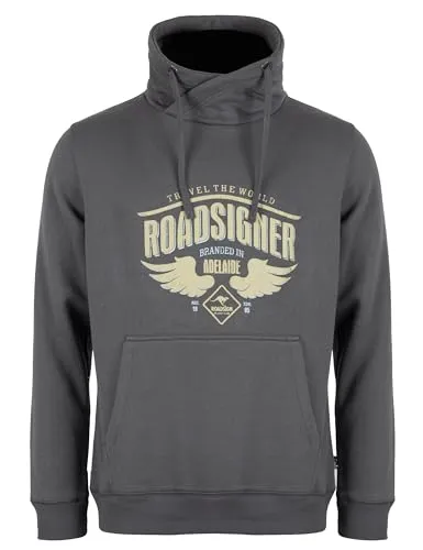 ROADSIGN australia Herren Sweatshirt Komfortables Tube mit markanter Markenbotschaft für kalte Tage anthrazit, 3XL