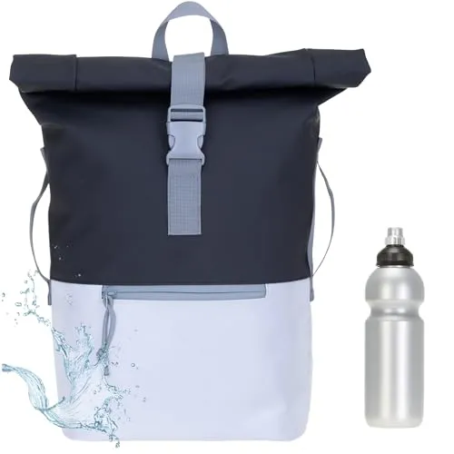 Elephant Rucksack Herren Plane Time Bag – 23L Roll-Top Fahrradrucksack - Robuster Roll-Top Rucksack mit 23 Litern Stauraum und Laptopfach (40 x 27 cm). Ideal für Sport und Freizeit, spritzwassergeschützt und mit praktischen Fächern für optimale Organisation.