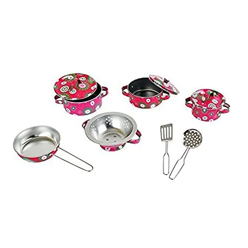 Small Foot 5308 Kinderküchen-Zubehör Kochgeschirr Lucia, 10 TLG, 2020847