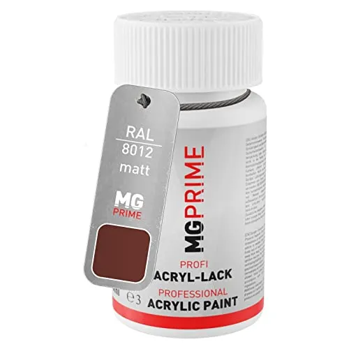 MG PRIME RAL 8012 Rotbraun/Red brown matt Lackstift 50 ml schnelltrocknend