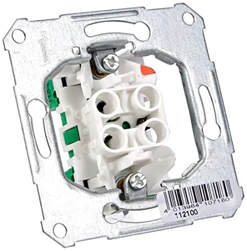 Schneider Electric Elso Taster-Einsatz, Unterputz, 10A, 250V AC, Steckklemme, Artikelnummer 112100