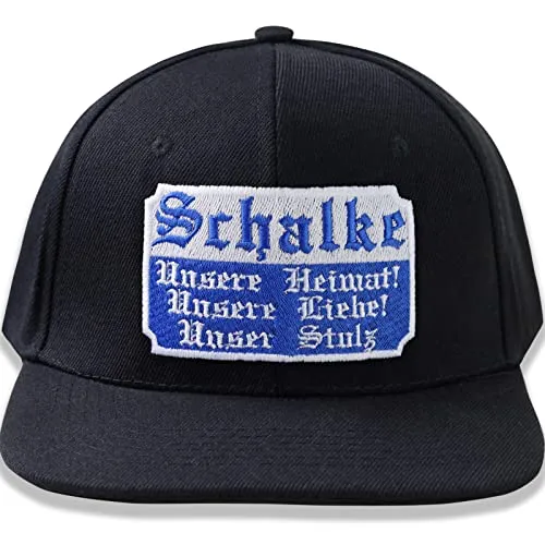 EXPRESS-STICKEREI Lustige Kappe mit Spruch Schalke: Unsere Heimat, Unsere Liebe, Unsere Stolz Urban Basecap