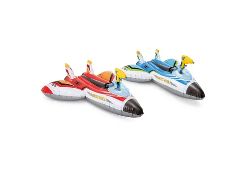 Intex Schwimmhilfe 57536NP Water Gun Plane Ride on 2 colors 117x77cm