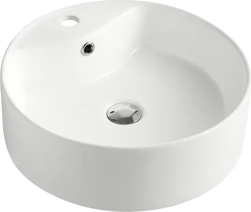 AqvaCeramica Aufsatzwaschtisch 460 mm  - weiß -