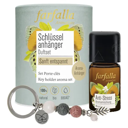 Farfalla Schlüsselanhänger Duftset sanft entspannt 1 Stk. von Farfalla