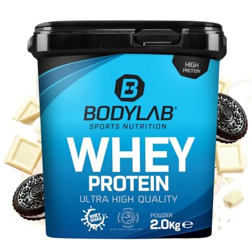 Bodylab24 Whey Protein Pulver, White Chocolate Cookie Crumble, 2kg