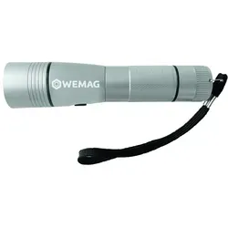 WEMAG LED Taschenlampe 140x30x30mm 120 LUMEN 170 Gramm mit 3 Batterien AAA