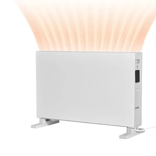 VEVOR Konvektor Heizkörper, 2000 W elektrisches Konvektionsheizgerät mit Fernbedienung & Touch-Steuerung, 3 Modi, 24-Stunden-Timer, mit Kipp- & Überhitzungsschutz für Zuhause & Büro