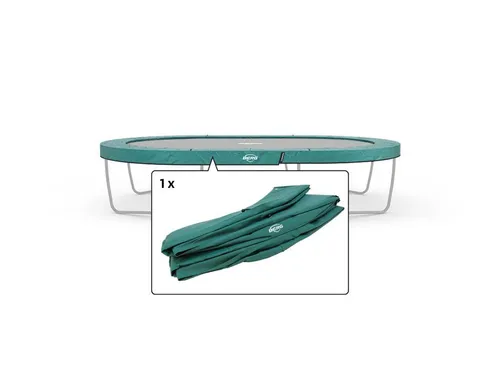 BERG Trampolin-Randabdeckung 470 cm oval grün - Grand Champion Regular - Schutzrand für Trampoline, 470 cm oval, in grün, sorgt für Sicherheit und Langlebigkeit beim Springen.