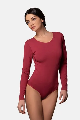 Evoni Damen-Body mit Rundhals in rot von Evoni