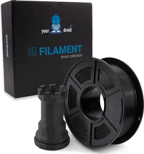 yourDroid PLA PLUS Filament Schwarz 1.75mm 1kg