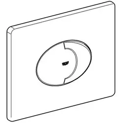 Grohe SKATE AIR Betätigungsplatte - Mattchrom - Sanitärinstallation mit 2-Mengen- und Start & Stopp-Betätigung für effiziente Wassernutzung.