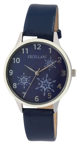 Excellanc Quarzuhr 1900302 - Elegante Damenuhr mit Lederimitat-Armband - Armbanduhren mit einzigartigem Design, langlebigem Metallgehäuse und kratzfestem Mineralglas. Ideal für stilbewusste Damen, die Wert auf Komfort und Eleganz legen.
