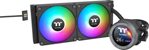 Thermaltake TH240 V2 Ultra EX ARGB - All-in-One Wasserkühlung - Wasserkühlung mit MagForce 2.0 für stabile Verbindung und minimalen Kabelaufwand. Ideal für Overclocking mit bis zu 350 W TDP und leisen Anti-Vibrations-Gummipads.