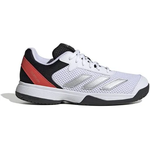 adidas Courtflash Allcourt Tennisschuhe für Jungen – Größe 35,5 (3,5) - Sneaker mit leichtem Mesh-Obermaterial für kühlen Tragekomfort und strapazierfähiger Adiwear Außensohle, ideal für schnelle Bewegungen auf dem Tennisplatz.