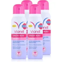 Vionell Geruchs-Block Intim Deo 125ml - Sanft und wirksam - Deodorant für den sensiblen Intimbereich, wirkt bis zu 24 Stunden und ist gynäkologisch getestet. Ideal für frische Momente unterwegs oder zu Hause.